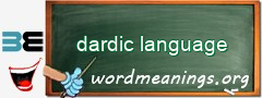 WordMeaning blackboard for dardic language